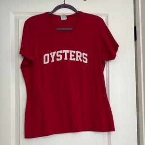 Port and Company Red Graphic Tee